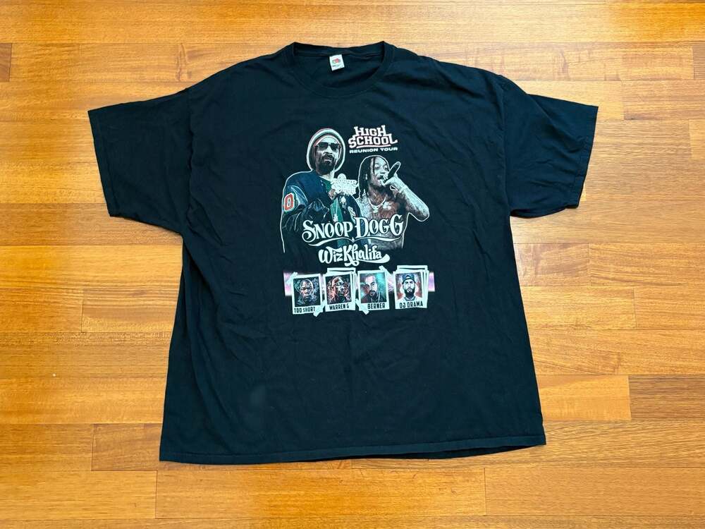 Snoop Dogg & Wiz Khalifa High School Reunion Tour 2023 Sz XL